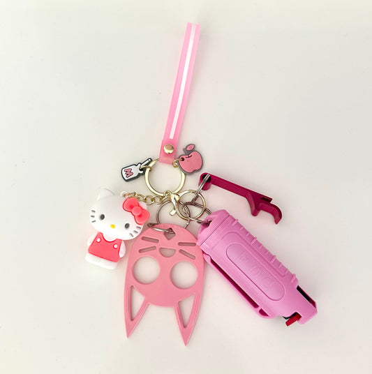 Hello Kitty Defense Keychain Set