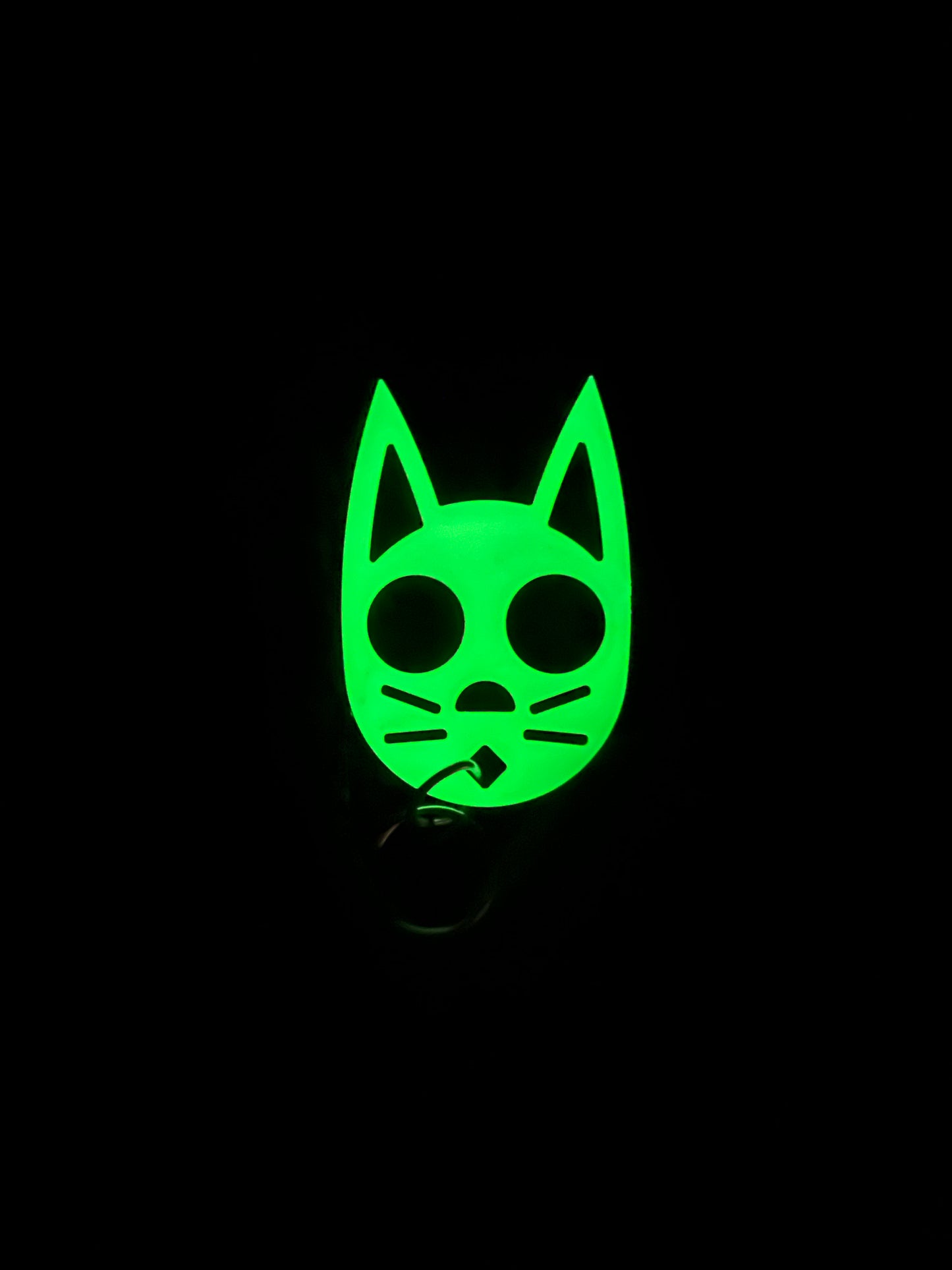 Glow in the Dark 👻 Classic Kitty Keychain