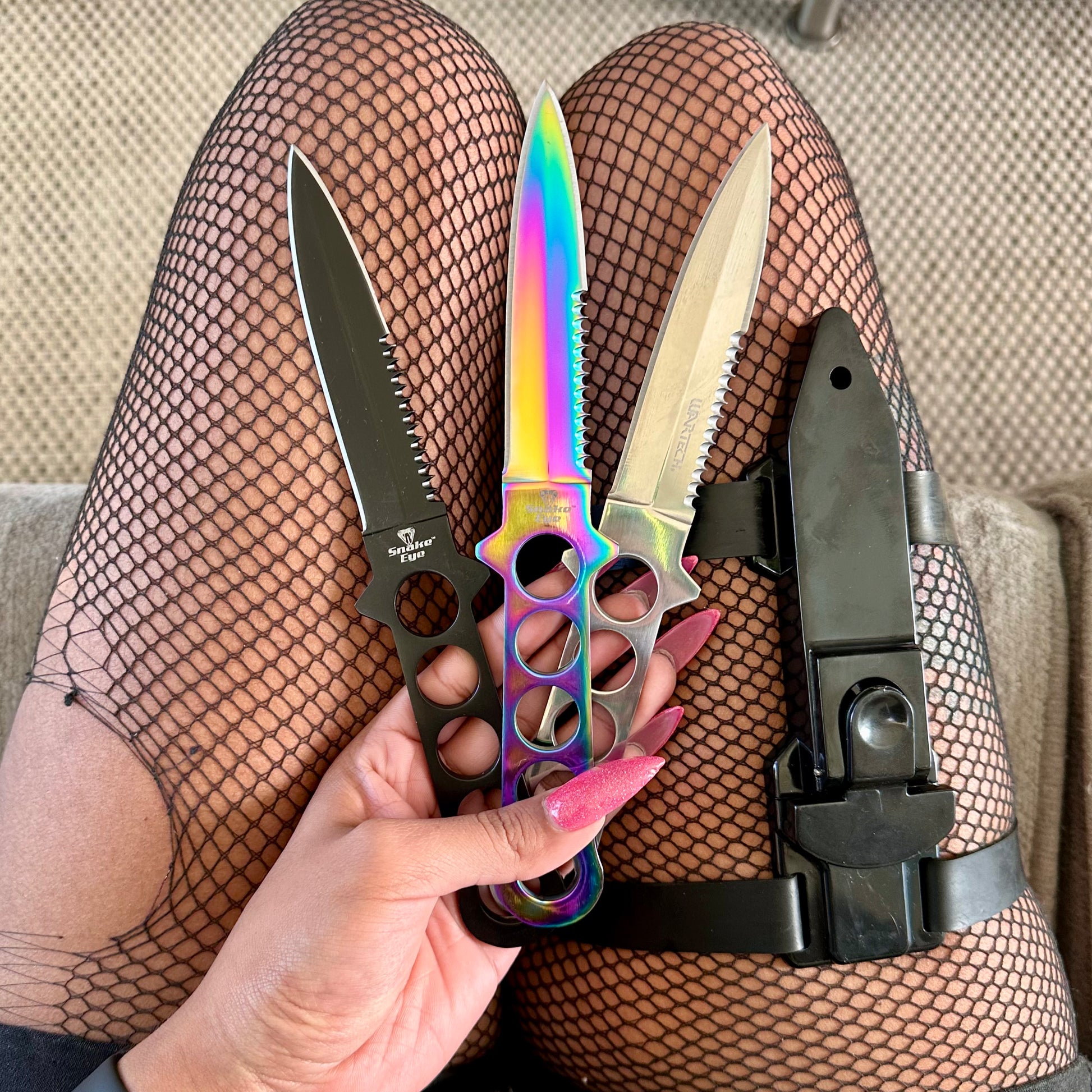 Thigh High Garter Belt Dagger Meow Defense Thigh High Garter Belt Dagger Meow Defense