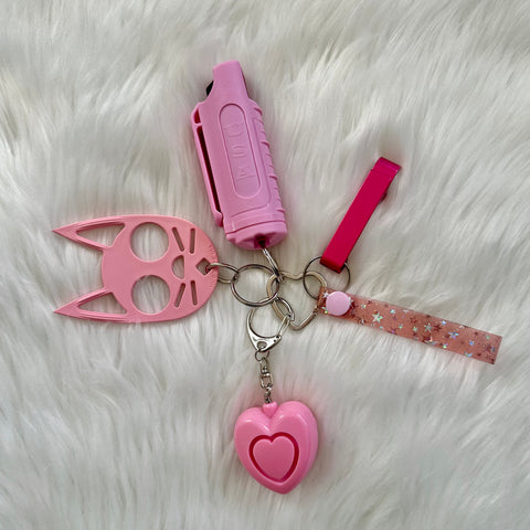 Cry Tough Keychain - Pink Set