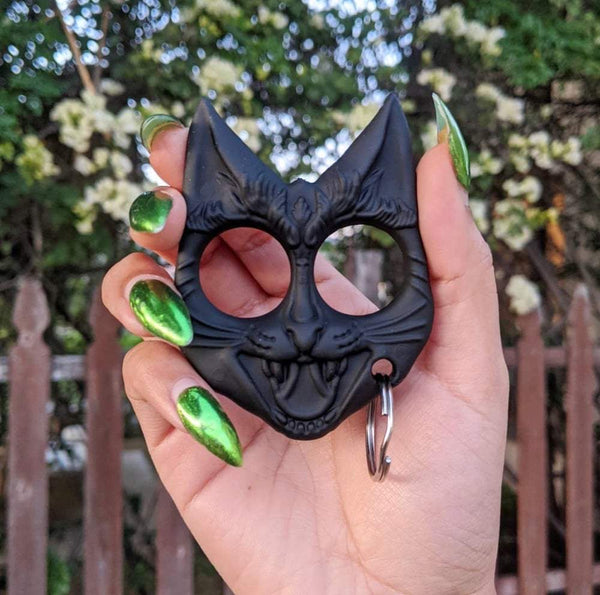 Evil Kitty Keychain