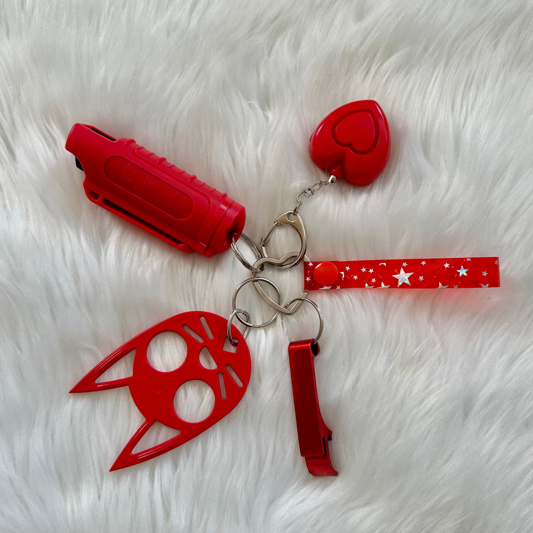 Cry Tough Keychain - Red Set