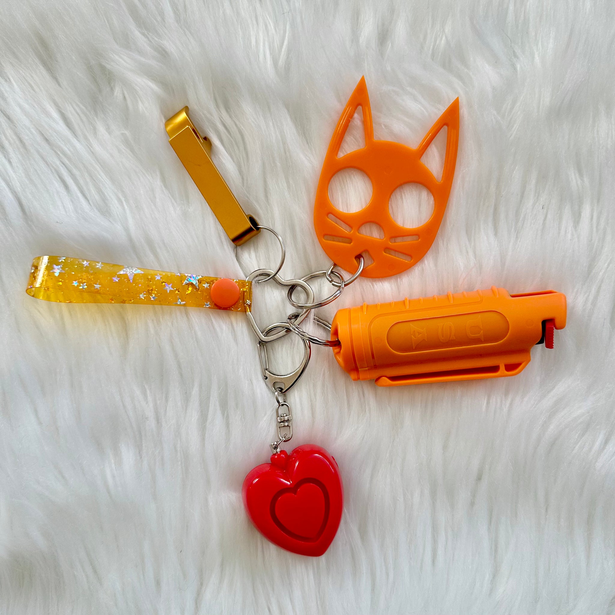 Cry Tough Keychain - Orange Set
