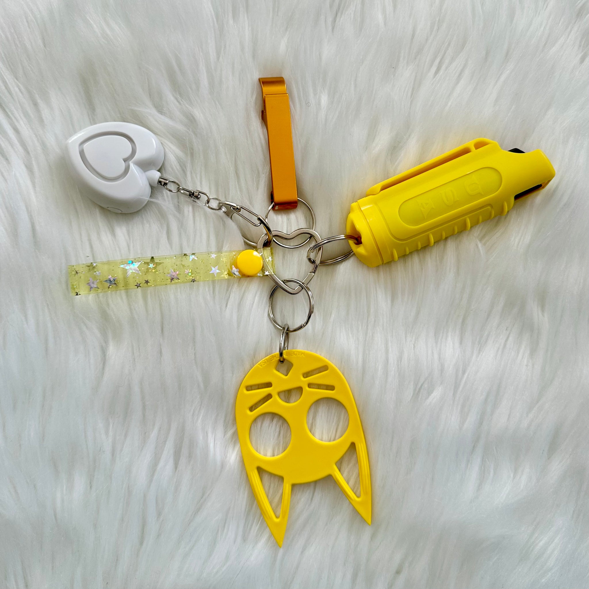 Cry Tough Keychain - Yellow Set